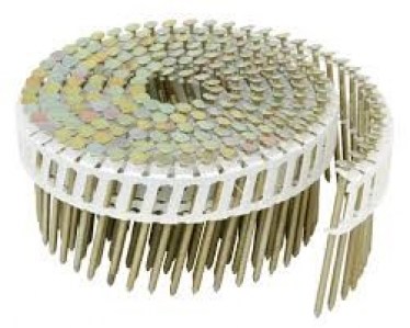 plasterboard-coil-nails-15-degree-plastic-sheet-concave-head-ring-shank-zinc-gold-pass-32-x-2-30mm,-8000-nails-per-box